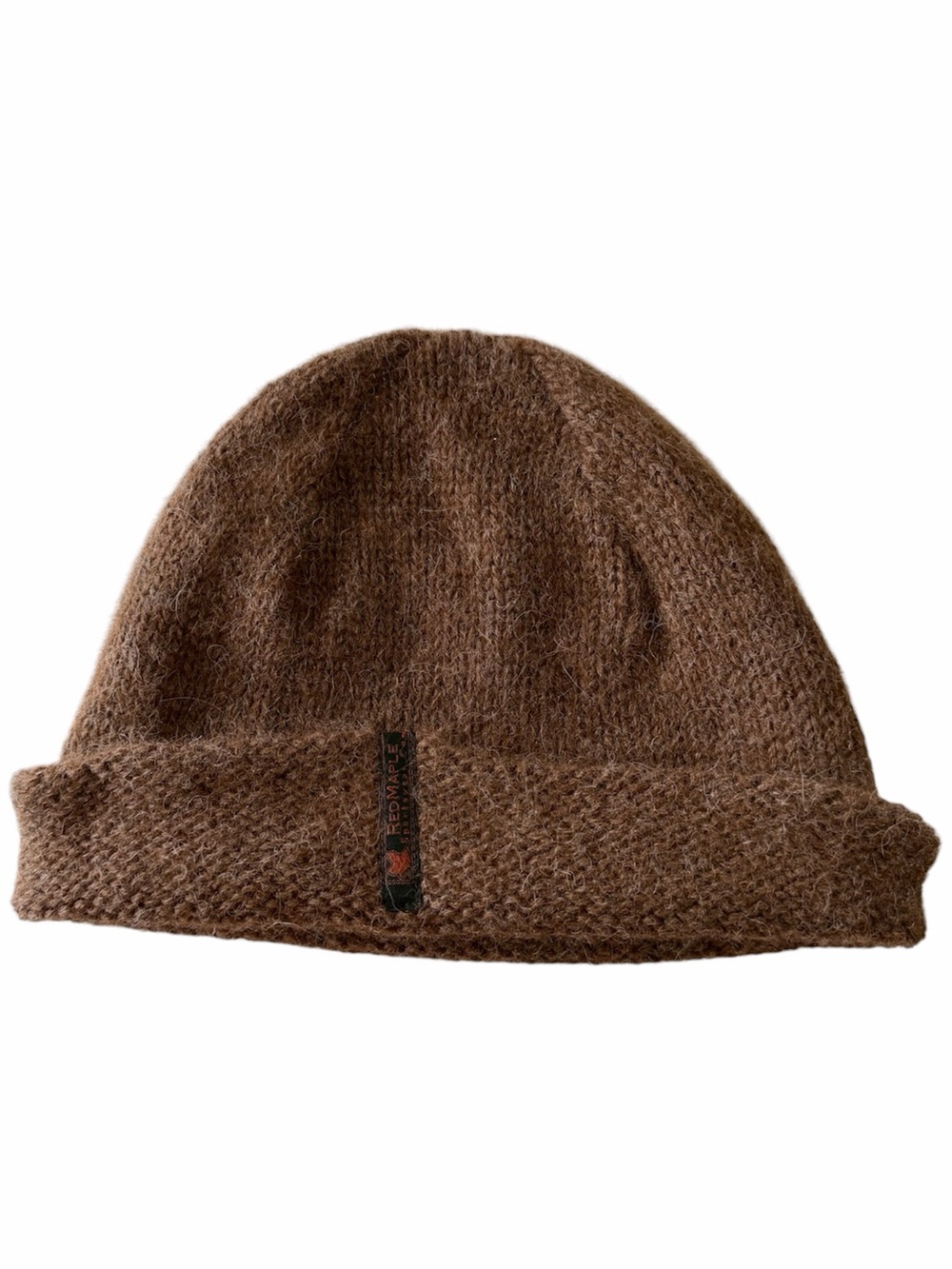 Red Maple Sportswear Baby Alpaca Wool Knit Beanie Made in Peru Brown Unisex